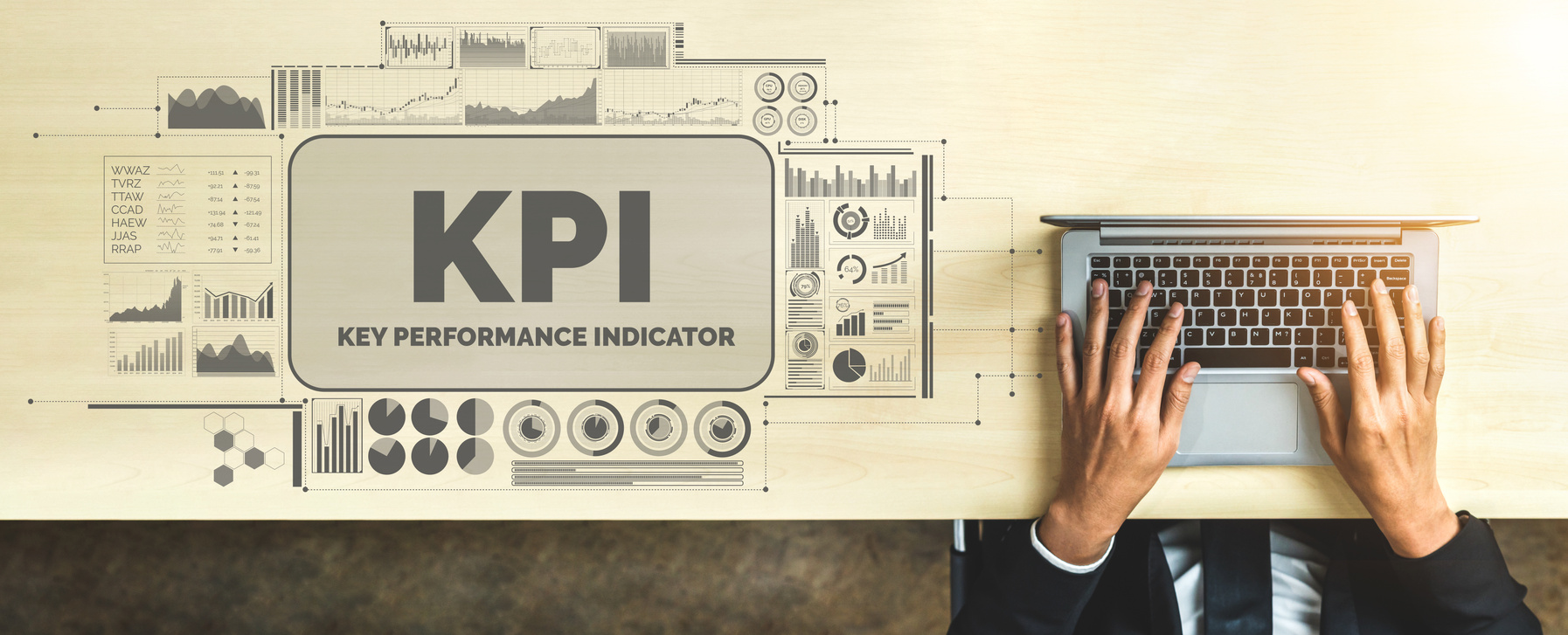 KPI Key Performance Indicator for Business Concept